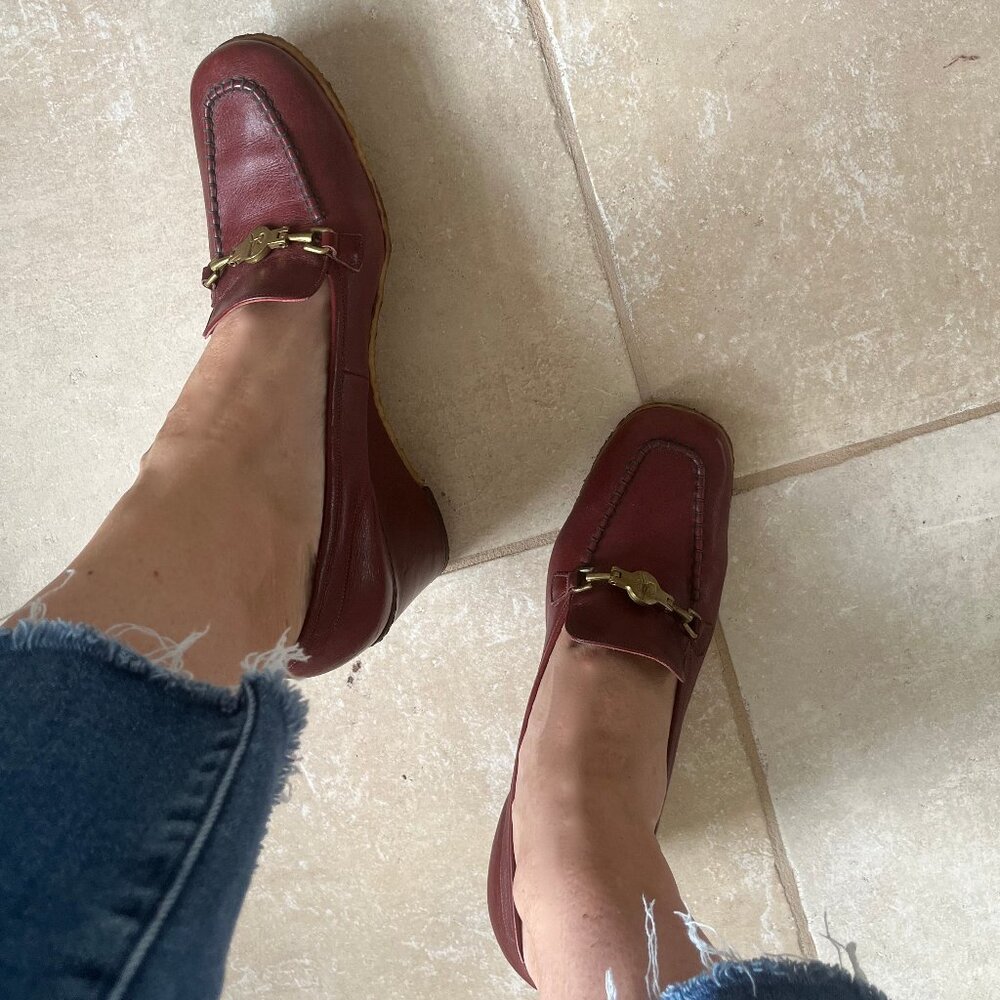 DAVIDS Vintage Wedge Loafer Size 9 Like New